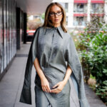 Camasa Kimono, Argintiu - imagine 2