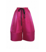 Pantaloni Ballonique din tafta de lux, Fucsia