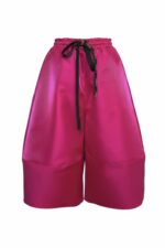 Pantaloni Ballonique din tafta de lux, Fucsia - imagine 6