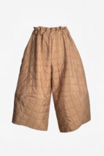 Pantaloni Ballonique din Kapitone fin cu aspect matlasat, Bej - imagine 8