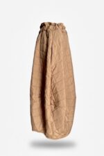 Pantaloni Ballonique din Kapitone fin cu aspect matlasat, Bej - imagine 9