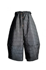 Pantaloni Ballonique din Kapitone fin cu aspect matlasat, Negru - imagine 14