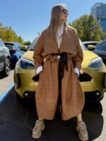 Pantaloni Ballonique din Kapitone fin cu aspect matlasat, Bej - imagine 5