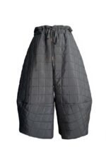 Pantaloni Ballonique din Kapitone fin cu aspect matlasat, Negru - imagine 7