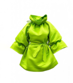 Rochia - Bluza - Electra din tafta clasica, Verde Lime
