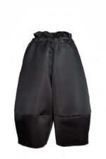 Pantaloni Ballon Contrast, Negru cu Rosu - imagine 3