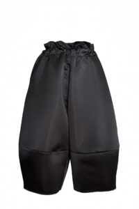 Pantaloni Ballon Contrast, Negru cu Rosu photo review