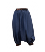 Fusta-pantalon pirat 3/4, denim, Albastru