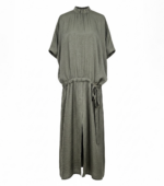 Rochie kimono, organza, Argintiu