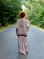 Rochie kimono, vascoza, Gri - imagine 17