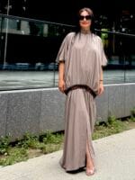 Rochie kimono, vascoza, Gri - imagine 11