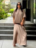 Rochie kimono, vascoza, Gri - imagine 2