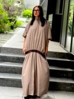 Rochie kimono, vascoza, Gri - imagine 9