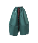 Pantaloni Ballonique din tafta de lux, verde