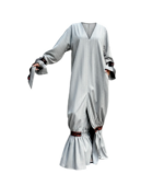 Rochie Adams, stofa, Gri cu dungi