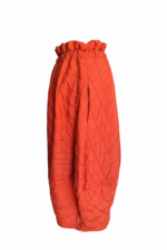 Pantaloni Ballonique din Kapitone fin cu aspect matlasat, Caramiziu - imagine 7