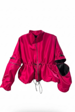 Jacheta Versa, tafta de lux, Fucsia - imagine 4