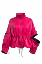 Jacheta Versa, tafta de lux, Fucsia - imagine 8