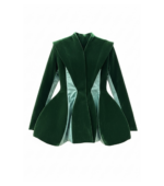 Sacou sculptural, Verde