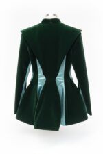 Sacou sculptural, Verde - imagine 5