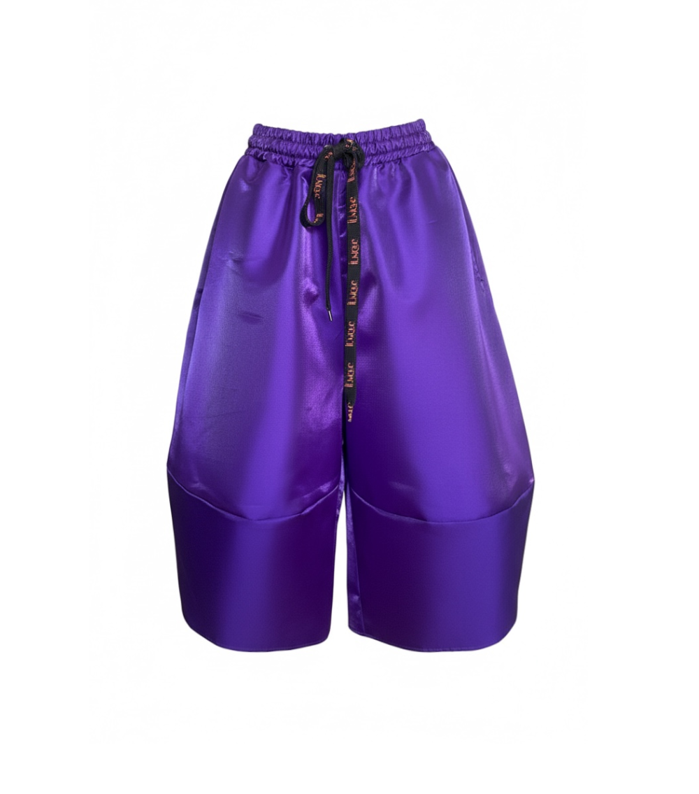 Pantaloni Ballonique din tafta de lux, mov Pantaloni Ballonique din tafta de lux, mov - imagine 1