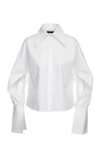 Camasa Kimono, poplin, Alb - imagine 6