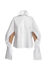 Camasa Kimono, poplin, Alb - imagine 7