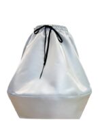 Fusta Ballon din tafta de lux, bleu - imagine 4