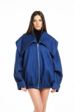 Jacheta Urban Denim Volume, Albastru - imagine 14