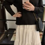 Camasa oversize, Neagra cu Guler cu Buline photo review