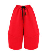 Pantaloni Ballonique din tafta de lux, Rosu